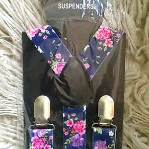 Floral suspenders
